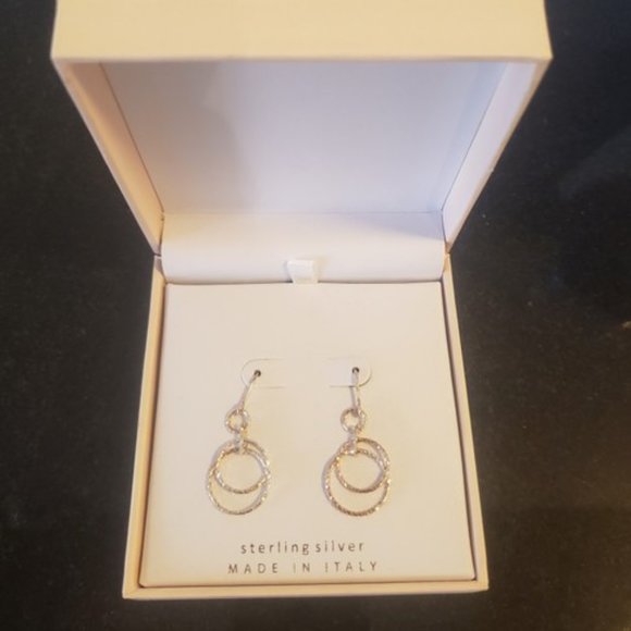 NWT Mia Fiore Multitone Silver Earrings - Picture 4 of 6